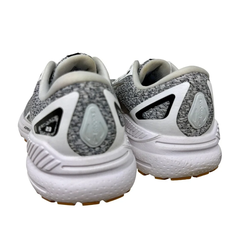 Brooks Adrenaline GTS 23 Womens Sz 9 Running Shoes Grey White Gum 1203811B112